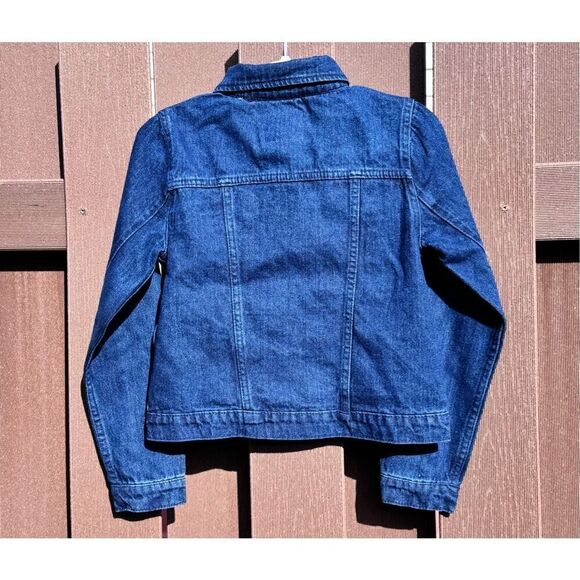 Levi's blue jean jacket size large 12-13 years brand new condition red tab brown - Picture 5 of 10